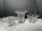 Group Of Three Fostoria Etched Glass Decorative Pieces