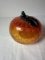 Large Uranium Art Glass Peach