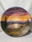 Painted Wall Bowl Alaskan Landscape SIGNED Cross W.E. AND DATED 2002