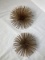 Two Mid Century Modern Styled Brass Urchins