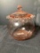 Vintage Anchor Hocking Pink Old Colony Open Lace Biscuit Jar