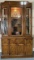 Vintage Bamboo Style Hutch
