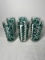 Set of Six Mid Century Modern Glass Tumblers