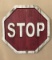 Vintage Wooden Stop Sign