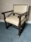 Vintage Tudor Style Arm Chair on Casters