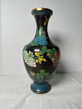 Vintage Chinese Cloisonne Vase With Floral Motif