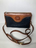 Vintage Dooney And Bourke Black And Tan Hand Bag
