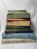 Lot of 9 Antique & Vintage Books-Birds of the World, The Ring in the Boot, etc.