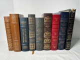 Lot of 9 Easton Press Library of Presidents Books