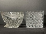 Two Decorative Glass Vases