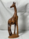 Carved Wooden Giraffe