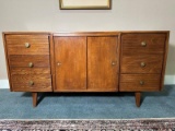 Mid Century Modern Walnut Credenza