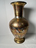 Vintage Egyptian Mixed Metal Vase