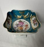 Limoges Hand Painted Compote