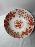 Chinese Porcelain Orange And White Bowl