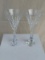 2 Lenox Crystal Wine Glasses