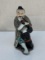Chinese Porcelain Man Smoking Pipe