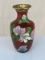 Chinese Cloisonne Vase With Floral Motif
