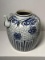 Large Blue & White Chinese Porcelain Teapot