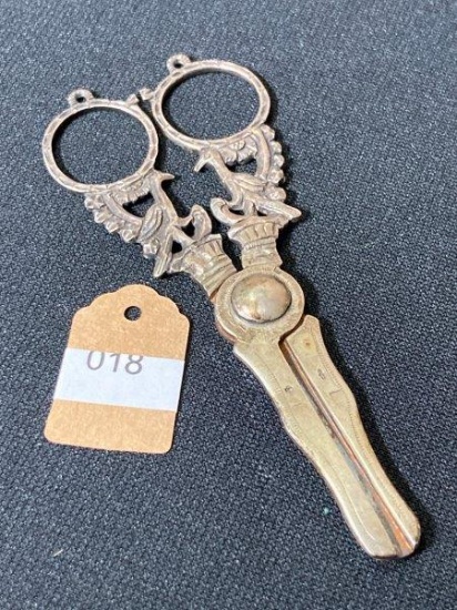 Antique Sterling Silver Scissors