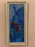 Mid Century Modern Still Life Oil On Board
