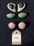 3 Pairs of Vintage Sterling Earrings MARKED