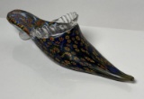 Murano Millefiori Decorative Art Glass Shoe