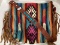 Western Style Leather and Wool Handbag Leather Strap