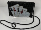 Beaded 4 Aces Coin Purse