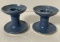 Pair of Studio Pottery Candlesticks