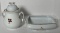 Antique Ironstone Jar and Tray