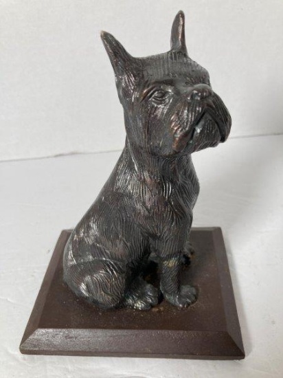 Vintage Bronze Dog