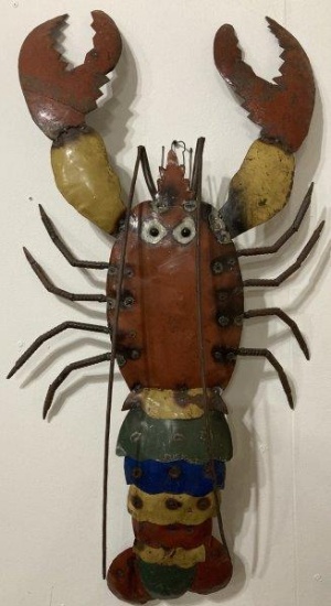 Large Metal Wall Art Lobster