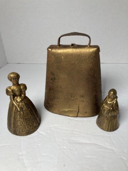 Cowbell With 2 Figural Bells