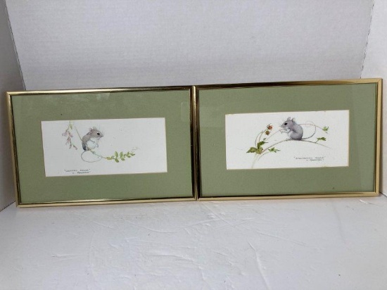 2 Country Mouse Framed Prints