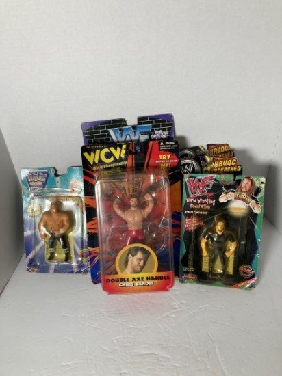 6 Vintage Wrestling Action Figures NIB
