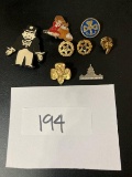 8 Vintage Pins and Brooches