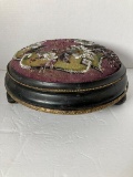 Antique Beaded Footstool