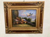 Oil On Canvas Birds Of Paradise