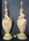 Pair of Amphora Art Nouveau Mermaid Lamps