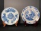 Two Antique Dutch Delft Plates c. 1750