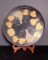 Round Hand Painted Tole Tray