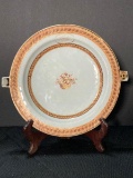 Early Chinese Export Armorial Warming Plate