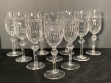 Ten Waterford Curraghmore Fluted Champagne Glasses