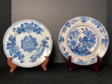 Two Antique Dutch Delft Plates c. 1750