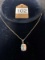 Sterling and Aurora Borealis Necklace MARKED