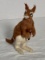 Vintage Kangaroo Figure With Hair