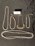 Lot of 5 Costume Jewelry Necklaces