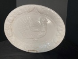 Large Ceramic Turkey Platter Stamped Portugal