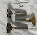 3 Antique Shavers